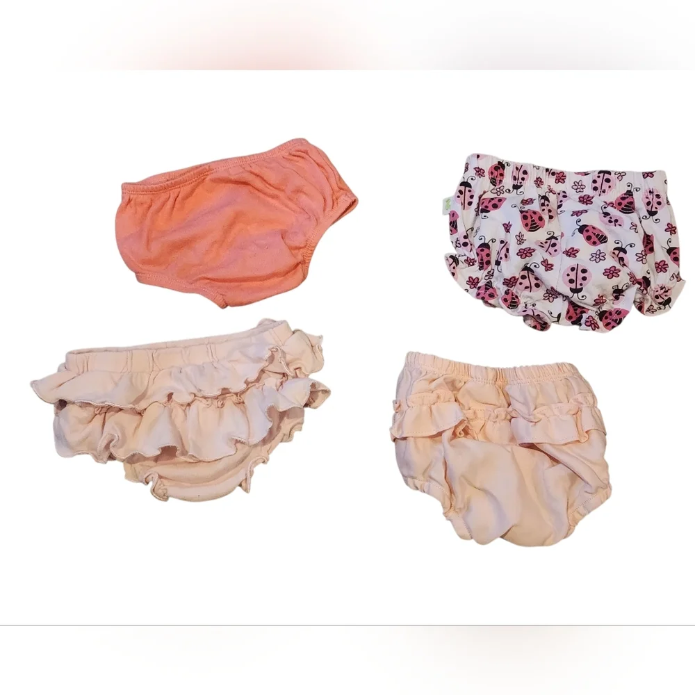 4 Piece Pink Bloomer Set